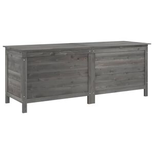 vidaXL Garden Storage Box Anthracite 150x50x56,5 cm Solid Wood Fir
