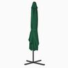 vidaXL Garden Parasol with Steel Pole 250x250 cm Green
