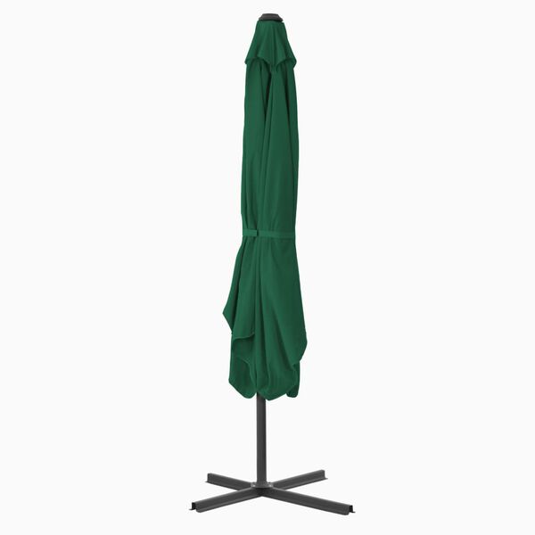 vidaXL Garden Parasol with Steel Pole 250x250 cm Green