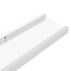 vidaXL Wall Shelves 4 pcs High Gloss White 100x9x3 cm