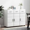 vidaXL Sideboard with Shelf White 88.5 x 30.5 x 73 cm Engineered Wood