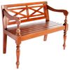 vidaXL Bench | Dark Brown | Solid mahogany wood | Standard | Durable