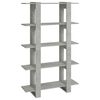 vidaXL Book Cabinet/Room Divider Concrete Grey 100x30x160 cm