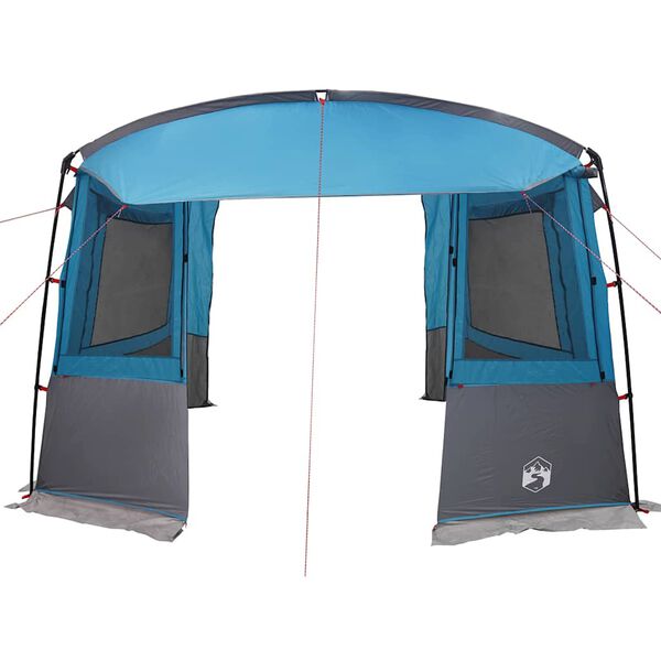 vidaXL Tailgate Tent for Caravan Rectangular Blue 352 x 250 x 240 cm