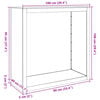 vidaXL Firewood Rack Anthracite 100x40x100 cm Steel
