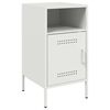 vidaXL Bedside Cabinets 2 pcs White 36x39x68 cm Steel