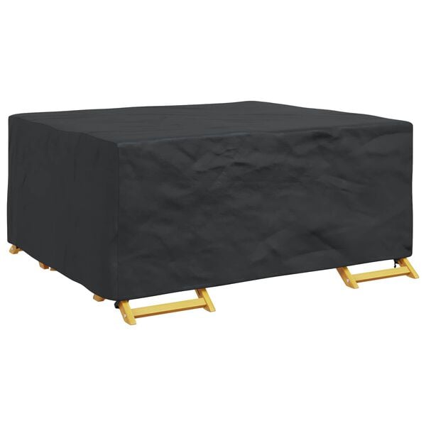 vidaXL Furniture Cover Plain Black 200 x 150 x 85 cm 210D
