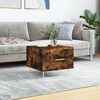 vidaXL Coffee Table Smoked Oak 50x50x40 cm Engineered Wood