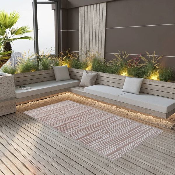 vidaXL Outdoor Carpet ARAKIL Brown 160x230 cm PP