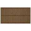 vidaXL Wall Headboard Honey Brown 204x3x110 cm Solid Wood Pine