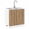 vidaXL Sink Bottom Cabinet Lyon Artisan Oak 80x46x81.5 cm Engineered Wood