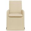 vidaXL Dining Chairs 2 pcs Cream 57 x 67 x 98 cm Fabric
