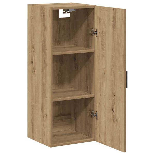vidaXL Wall Mounted Cabinet Artisian Oak 34.5x34x90 cm Engineered Wood
