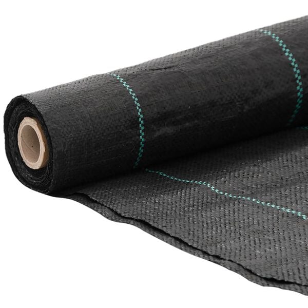 vidaXL Weed Membrane Black 1x5 m PP