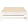 vidaXL Pull-out Day Bed without Mattress White 2x(90x190) cm