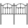 vidaXL Metal Replace Headboard Black 120 cm