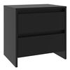 vidaXL Bedside Cabinets 2 pcs Black 45x34.5x44.5 cm Engineered Wood