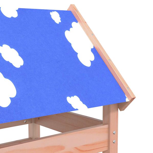 vidaXL Play Tower Brown 85 x 52.5 x 239 cm Solid Douglas Wood