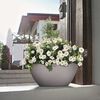 LECHUZA Planter CUBETO Stone 30 ALL-IN-ONE Stone Grey 13830