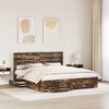 vidaXL Bed Frame with Drawer with Headboard Manual Engineered Wood