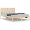 vidaXL Bed Frame without Mattress 200x200 cm Solid Wood Pine