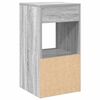 vidaXL Bedside Cabinet with Drawer Grey Sonoma 35x34x66.5 cm
