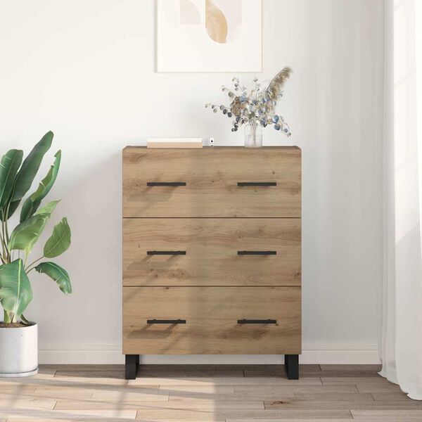vidaXL Sideboard with Drawer Artisan Oak 69.5 x 34 x 90 cm