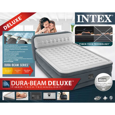 Intex Airbed Dura-Beam Deluxe Ultra Plush Headboard Queen 86 cm