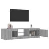 vidaXL TV Cabinet with LED Lights Grey Sonoma 140x40x36 cm