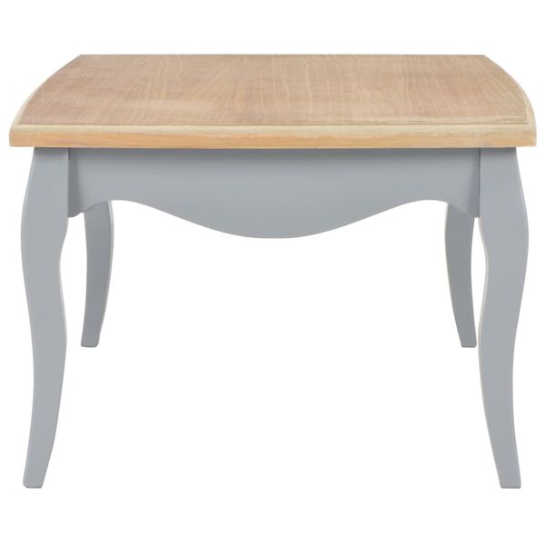 vidaXL Coffee Table Grey and Brown 110x60x40 cm Solid Pine Wood