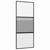 vidaXL Glass Door 90 x 2 x 205 cm Aluminium Black