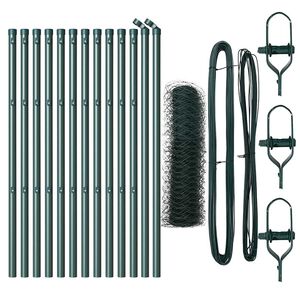 vidaXL Fence Post Green