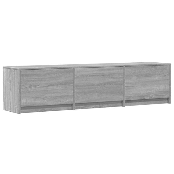 vidaXL TV Cabinet Grey Sonoma 165 x 34 x 40 cm Engineered Wood