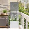 vidaXL Garden Privacy Screen Sliver 50 x 140 cm Stainless steel