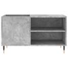 vidaXL Record Cabinet Concrete Grey 85x38x48 cm Engineered Wood