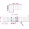 vidaXL Dog Gate with Door Foldable 9 Panels White 450 cm Poplar Wood