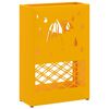 vidaXL Umbrella Stand Mustard yellow 28 x 12 x 41 cm Steel