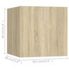 vidaXL Wall Mounted TV Cabinets 8 pcs Sonoma Oak 30.5x30x30 cm