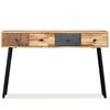 vidaXL Console Table Solid Reclaimed Teak 120x30x76 cm