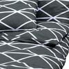 vidaXL Duvet Cover Set Grey 140x200 cm Cotton