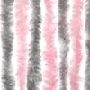 vidaXL Fly Curtain Silver Grey and Pink 90x220 cm Chenille
