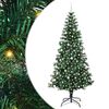 vidaXL Artificial Pre-lit Christmas Tree Green 240 cm PVC and Metal