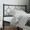 vidaXL Metal Replace Headboard Black 100 cm