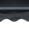 vidaXL Manual Retractable Awning with LED 450x300 cm Anthracite