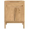 vidaXL Bathroom Sink Cabinet with Door FLORO Wax brown 60 x 40 x 80 cm