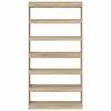 vidaXL Book Cabinet Sonoma Oak 100 x 30 x 198 cm Engineered Wood