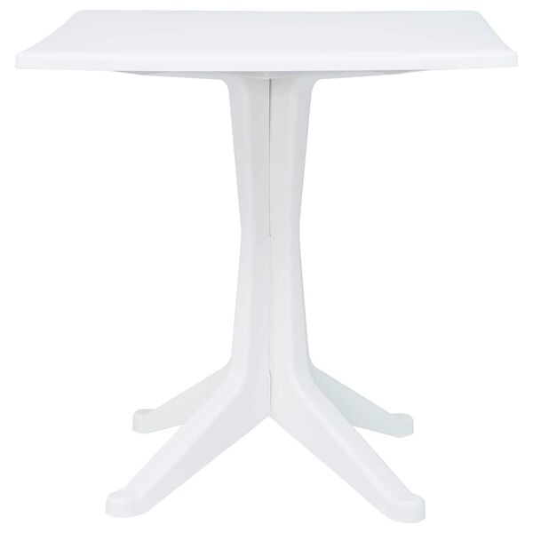 vidaXL Garden Table White 70 x 70 x 71.7 cm Plastic