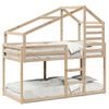 vidaXL Bunk Bed without Mattress 90x190 cm Single Solid Wood Pine