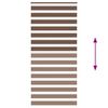 vidaXL Zebra Blind Brown 95x200 cm Fabric Width 90.9 cm Polyester