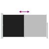 vidaXL Patio Retractable Side Awning 170x300 cm Black